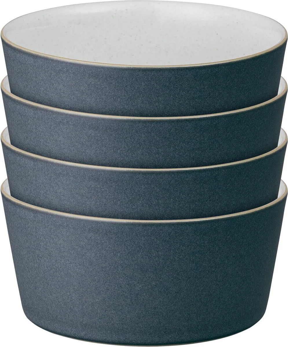 Charcoal Rijstkom Recht set van 4 van Denby in Impression – productfoto