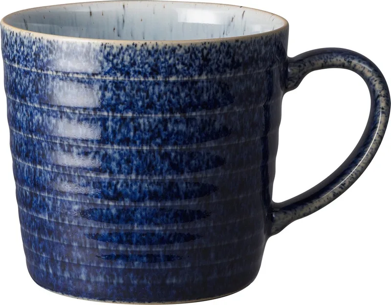 Cobalt/Pebble Mok Geribbeld 400 ml by Denby in Studio Blue – product photo