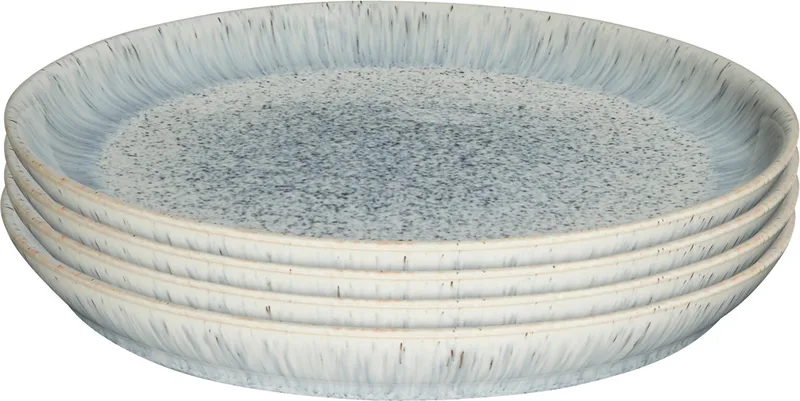 Coupe Dinerbord Set van 4 ø 26 cm - Bord von Denby in Halo Speckle – Produktfoto