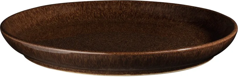 Walnut Coupe Bord Medium ø 21 cm - Bord von Denby in Studio Craft – Produktfoto