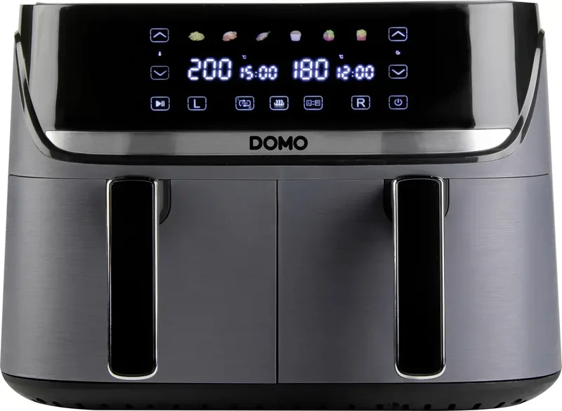 Airfryer 2850 W Zwart, Zilver von Domo in Schwarz, Silber – Produktfoto