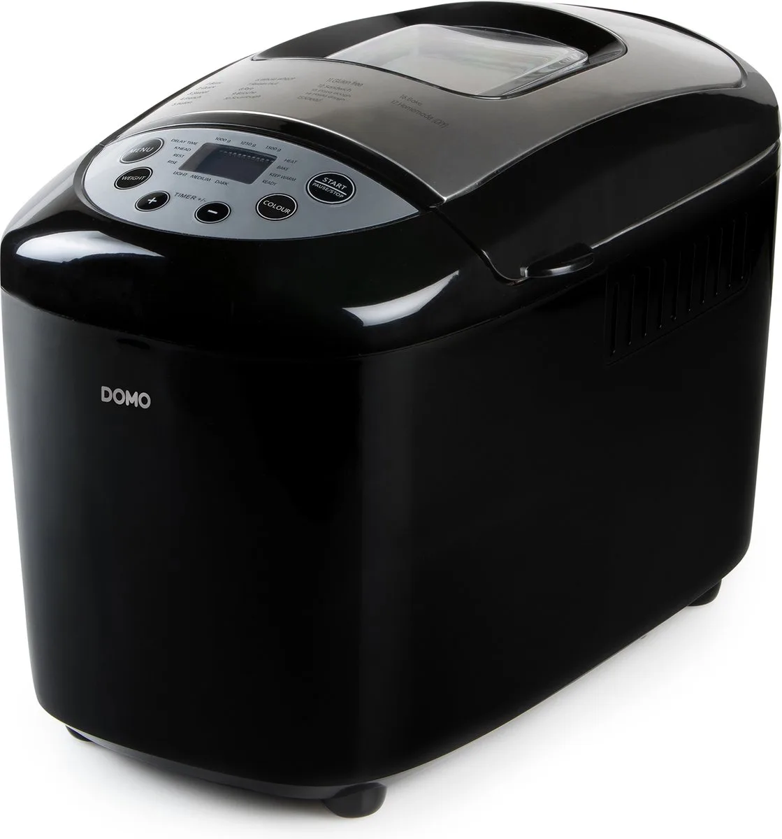 B3977 Broodbakmachine – 17 Programma’s – 1000-1500g – Glutenvrij Programma de Domo en Noir – photo produit