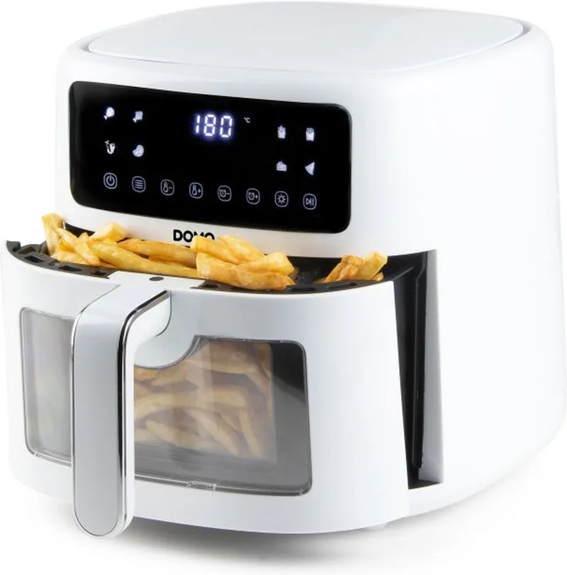 DO1136FR friteuse Enkel 6 l Vrijstaand 1500 W Heteluchtfriteuse de Domo en Blanc – photo produit