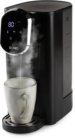DO524WK “Aqua Express” Heetwaterdispenser - Instant Waterkoker - 2,5L - 150 tot 500ml - 40-100°C de Domo en Noir – photo produit 1 sur 2