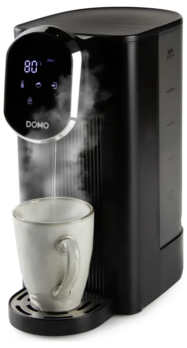 DO524WK “Aqua Express” Heetwaterdispenser - Instant Waterkoker - 2,5L - 150 tot 500ml - 40-100°C de Domo en Noir – photo produit 2 sur 2