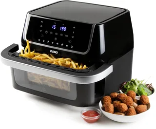 DO544FR Airfryer XXL - Heteluchtfriteuse - Family Edition - 10 L - 1800 W - Grillrek - PFAS vrij de Domo en Noir – photo produit 1 sur 3