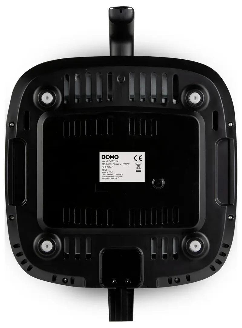DO551FR Heteluchtfriteuse “DuoGrill” - Airfryer met Kijkvenster - Dual Heating - 8 Programma’s - 8 L - 2 kg Friet by Domo in Black – product photo 2 of 2