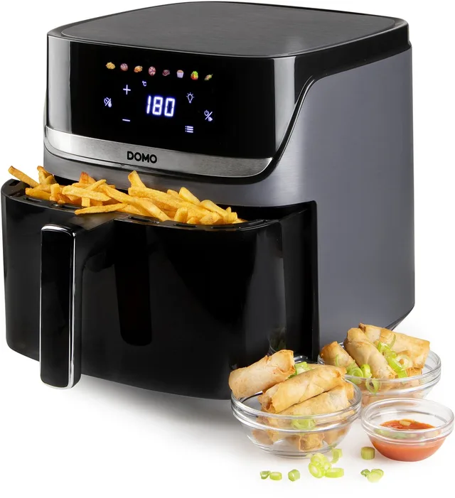 DO551FR Heteluchtfriteuse “DuoGrill” - Airfryer met Kijkvenster - Dual Heating - 8 Programma’s - 8 L - 2 kg Friet