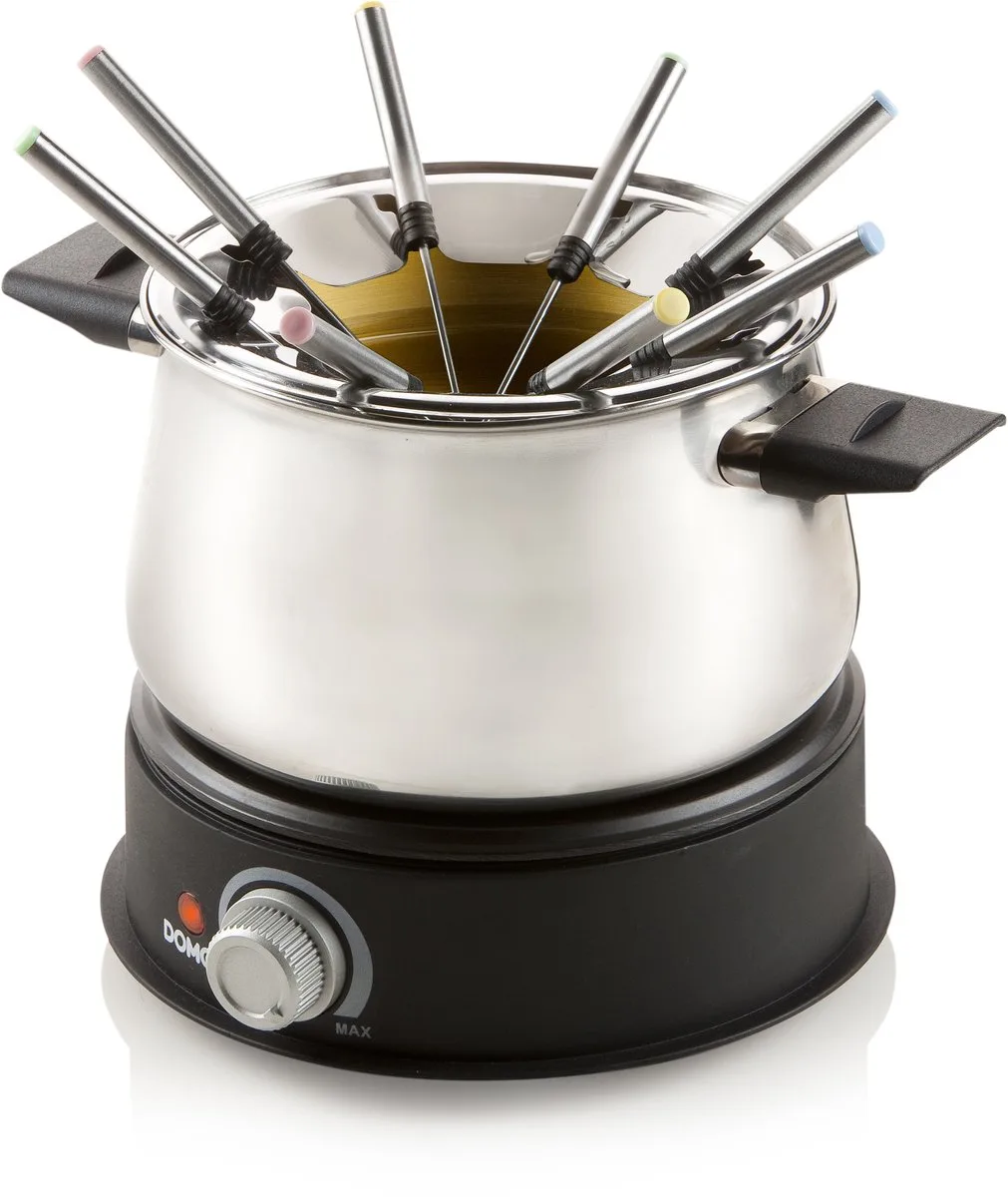 DO706F - Fondue - 8 personen von Domo in Schwarz, Grau – Produktfoto