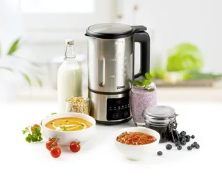 DO727BL Soepmaker ‘My Soup Express’ – 1,2L - 6 programma’s – Zwart von Domo in Rvs – Produktfoto 2 von 3