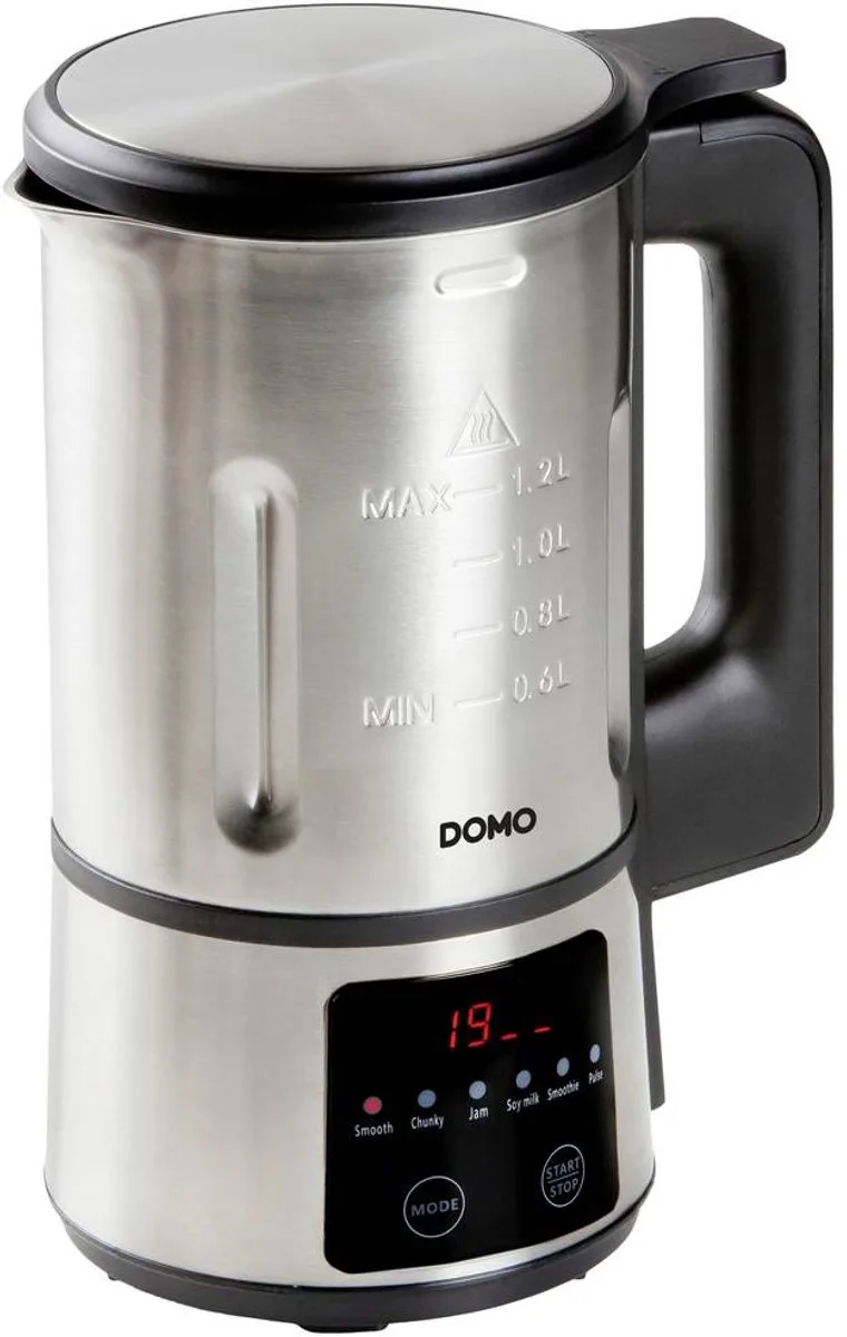 DO727BL Soepmaker ‘My Soup Express’ – 1,2L - 6 programma’s – Zwart von Domo in Rvs – Produktfoto 1 von 3