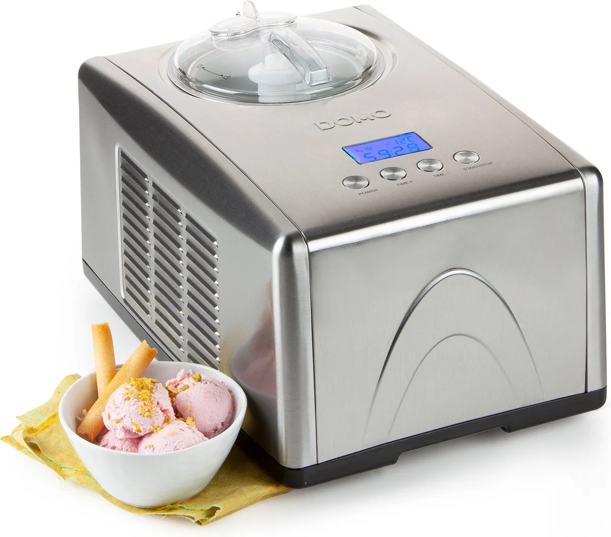 DO9066I - Zelfvriezende IJsmachine van Domo in RVS – Zilver – productfoto