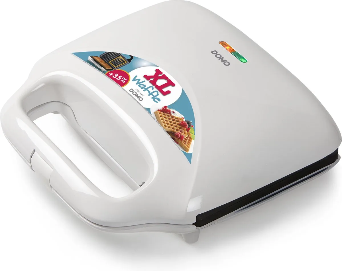 DO9133W Wafelijzer Met voet Wit van Domo in Wit – productfoto