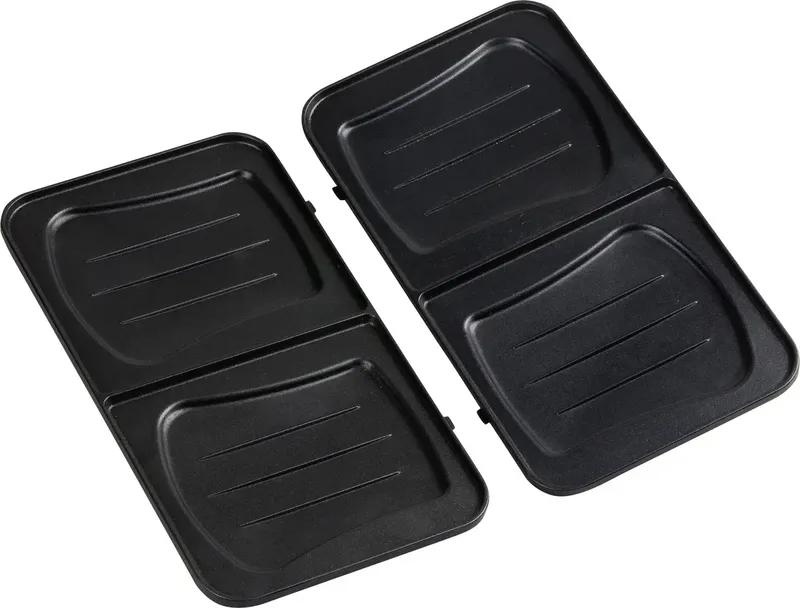 DO9136C 3-in-1 Wafelijzer - Tosti-ijzer - Contactgrill - Verwisselbare Platen - RVS von Domo in Silber – Produktfoto 2 von 2