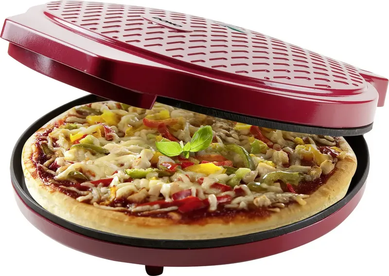DO9177PZ Pizzamaker 'My Express' - Pizza Oven - Ø 30 cm - 1450 W von Domo in Rot – Produktfoto 2 von 2