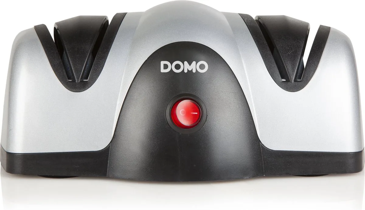 DO9204KS Elektrische messenslijper - 2 slijpstenen van Domo in Grijs, Zwart – productfoto