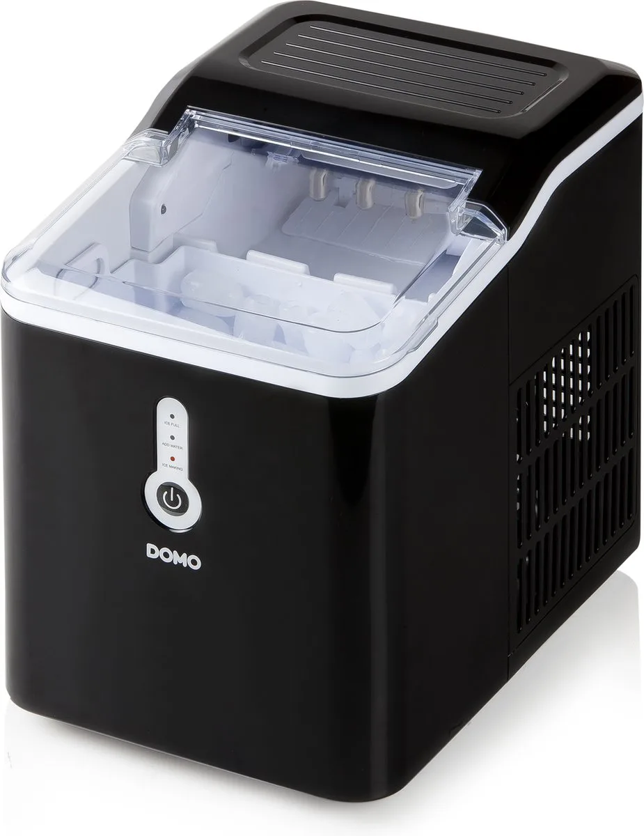 DO9220IB IJsblokjesmachine - Cyclus van 8 min. - 1.5 L - Receptenboekje von Domo in Schwarz – Produktfoto