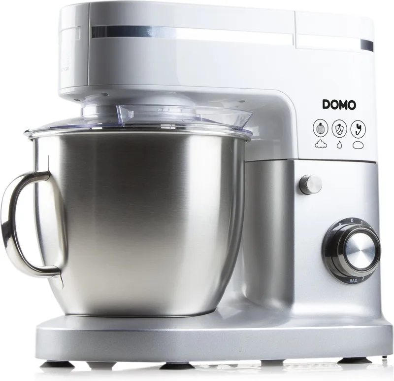 DO9231KR - Keukenmachine - 1200W - 6L - Incl. blender - Wit/Zilver by Domo in White – product photo