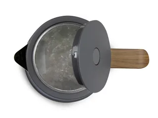 DO 9268 WK Wasserkocher 1,7L 2200W Wood You matt grau von Domo in Matgrijs – Produktfoto 2 von 3