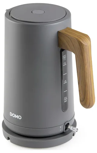 DO 9268 WK Wasserkocher 1,7L 2200W Wood You matt grau von Domo in Matgrijs – Produktfoto 3 von 3