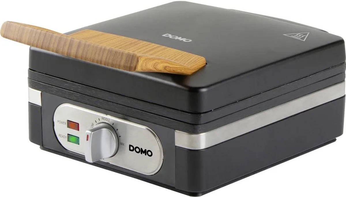DO9275W Wafelijzer - XL wafels 4x7 - Belgische Wafels - PFAS-vrij - 1400W van Domo in Zwart – productfoto