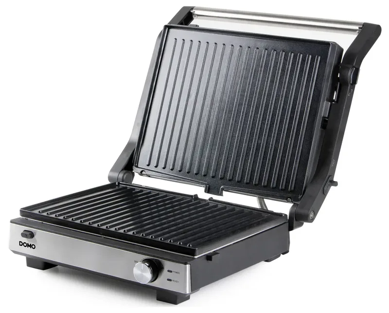 DO9287G Multifunctionele Contactgrill 2-in-1 – Wafelijzer - Grill Apparaat – PFAS-vrije Keramische Anti-Aanbaklaag – 1800W by Domo in Rvs – product photo 3 of 3