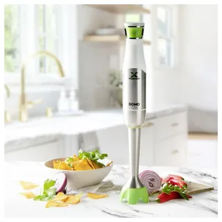 DO9298M Staafmixer "XPower Flex" - Met Maatbeker - 1200W - RVS - Wit/Groen de Domo en Blanc – photo produit 2 sur 2