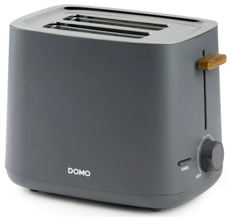 TOASTER Wood You - für 2 Toasts Broodrooster CoolTouch-behuizing, Toastfunctie von Domo in Matgrijs – Produktfoto 3 von 3