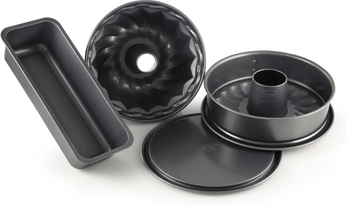 Bakvorm set Baking Harmony, 4 stuks van Dr. Oetker in Zwart – productfoto