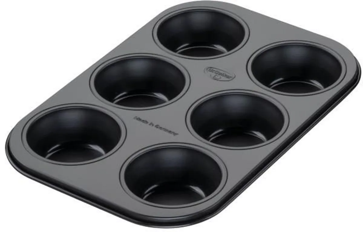 Dr. Oekter - Muffinvorm 'Classic' - PFAS-vrij van Dr. Oetker in Zwart – productfoto