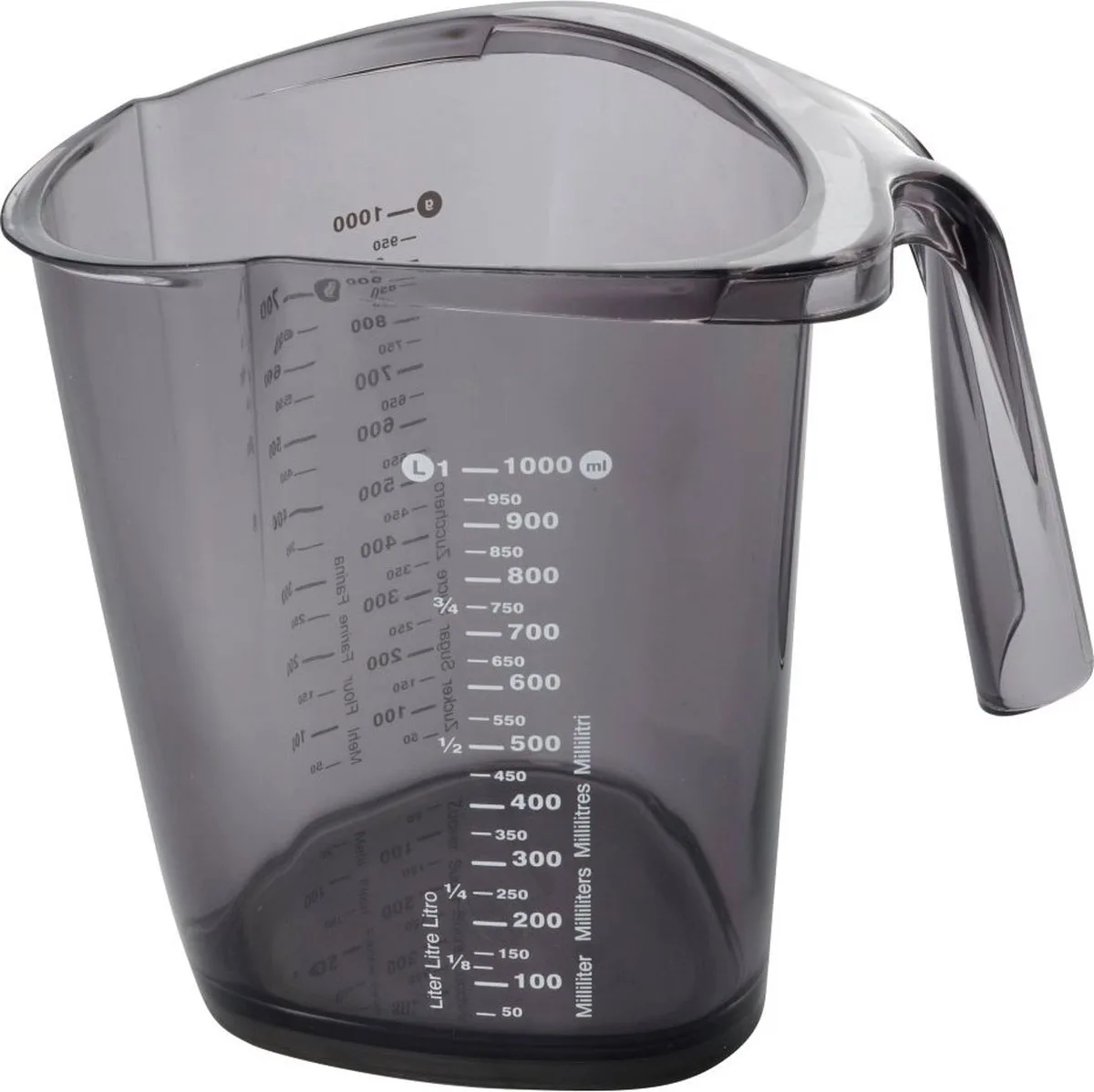 Maatbeker - 1000 ml von Dr. Oetker in Schwarz – Produktfoto