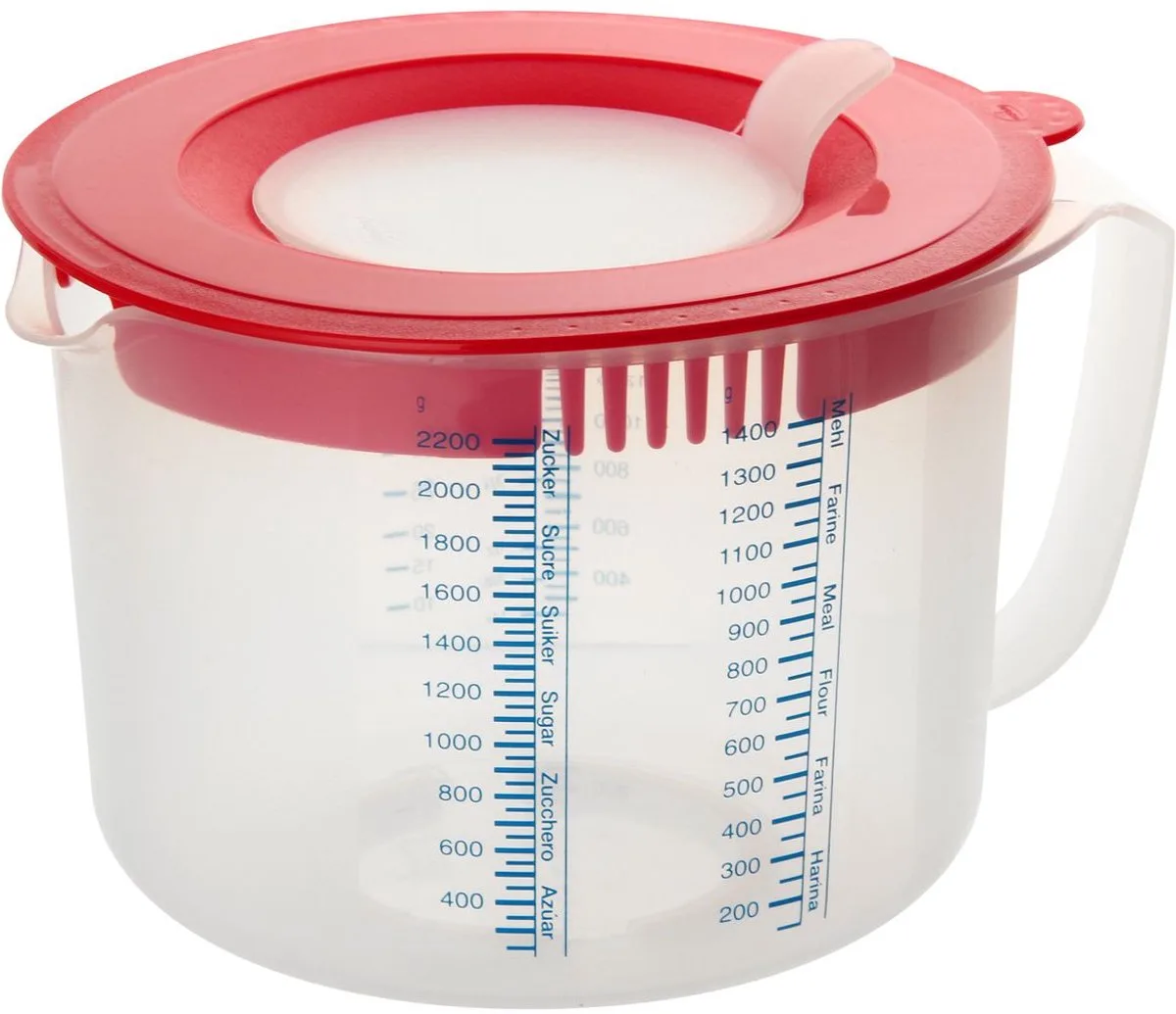 Maatbeker 2,2 liter Dr.Oetker Baker Edition van Dr. Oetker in Rood – productfoto