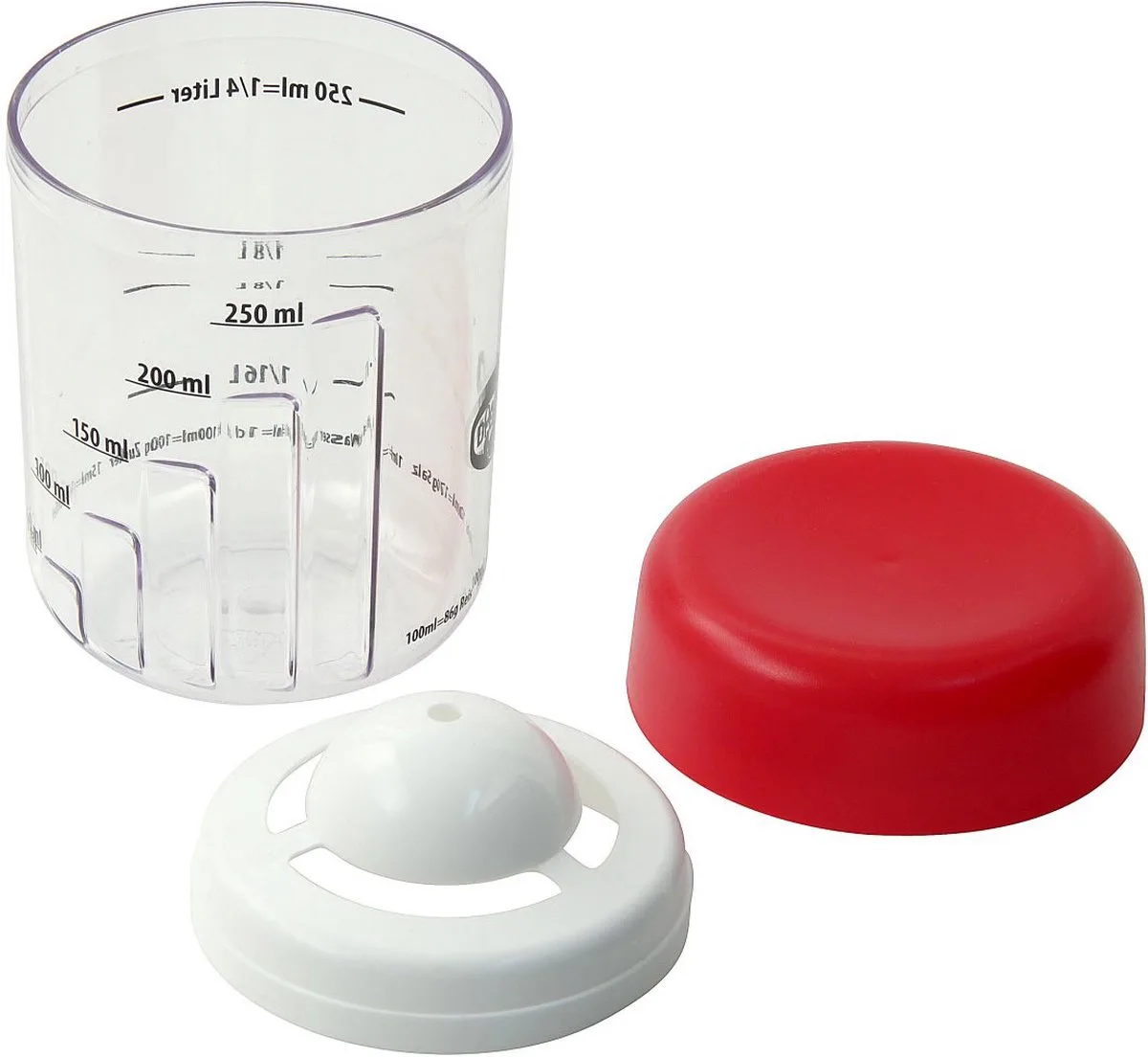 Maatbeker & Mixing Cup met Eischeider van Dr. Oetker in Rood – productfoto