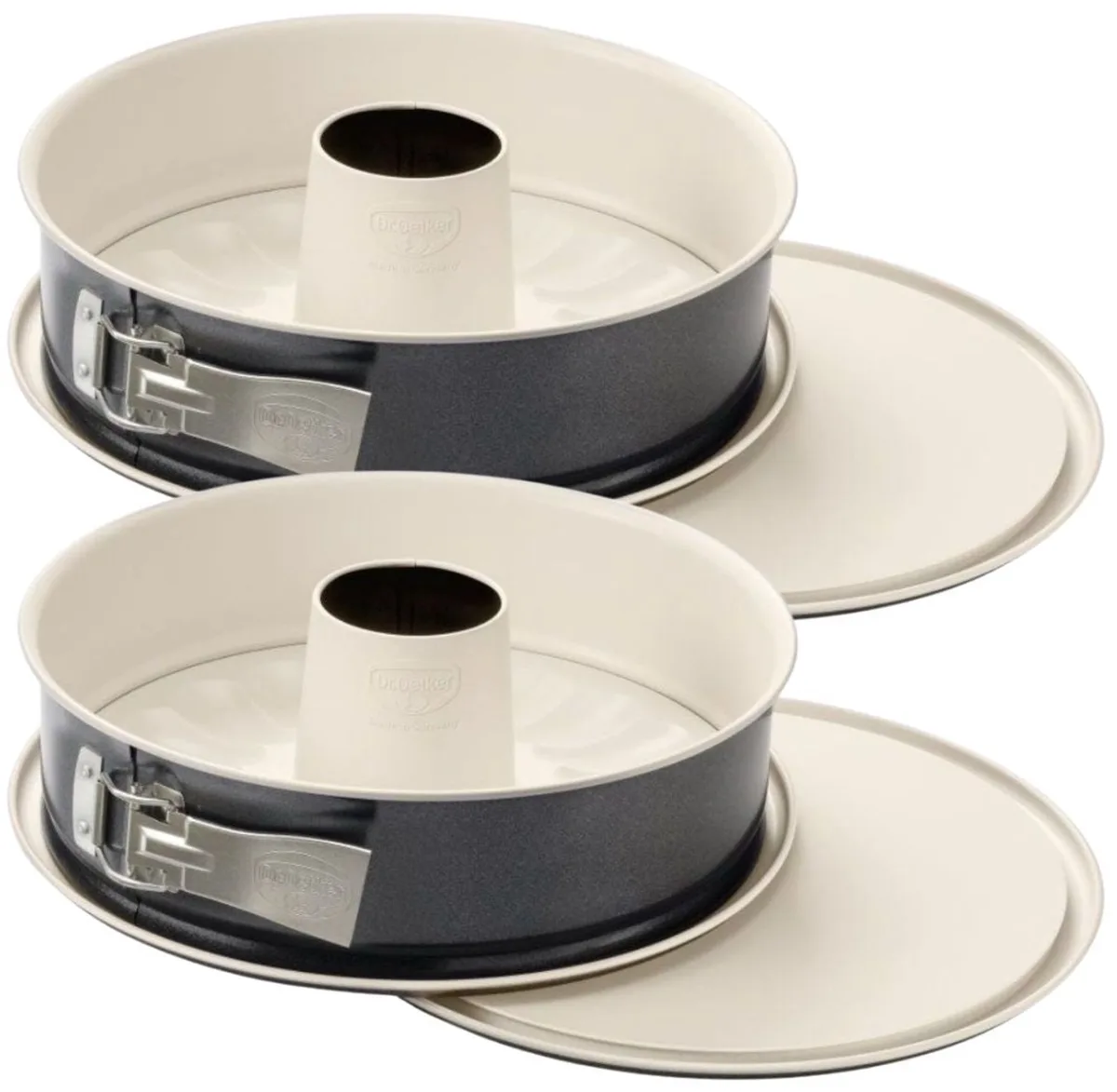 Set van 2 Bakvormen voor taart en savarin met dubbele bodem 28 cm Dr.Oetker Back Trend by Dr. Oetker in White – product photo