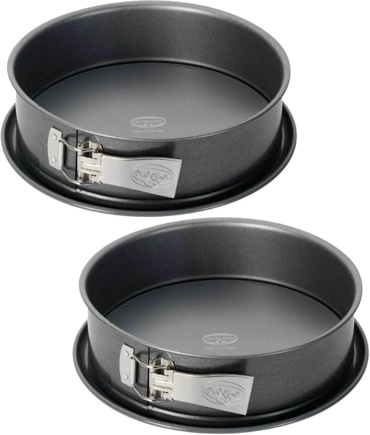 Set van 2 ronde springvormen van 28 cm Dr. Oetker Back Harmonie de Dr. Oetker en Gris – photo produit