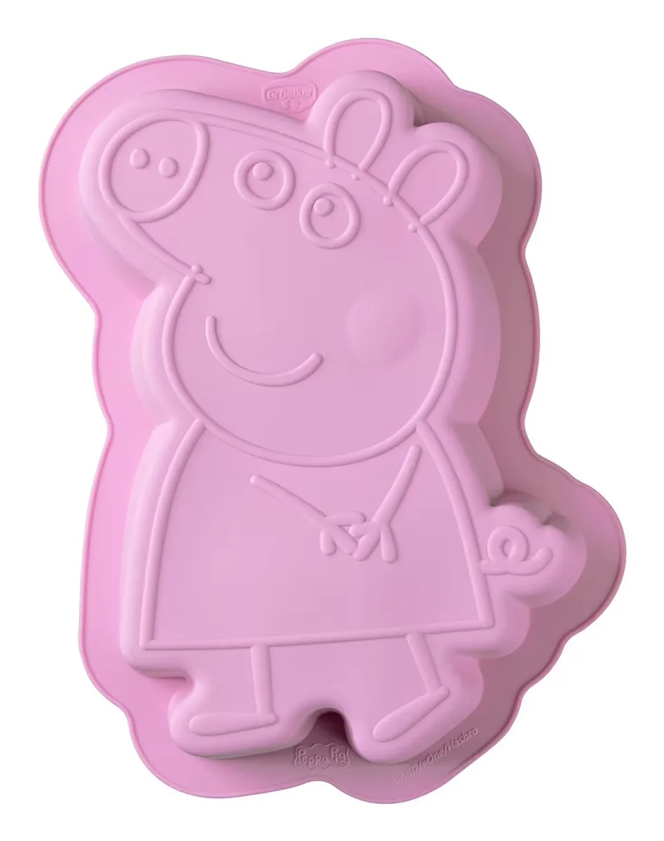 Siliconen Bakvorm Peppa Pig fra Dr. Oetker i Lyserød – produktbillede