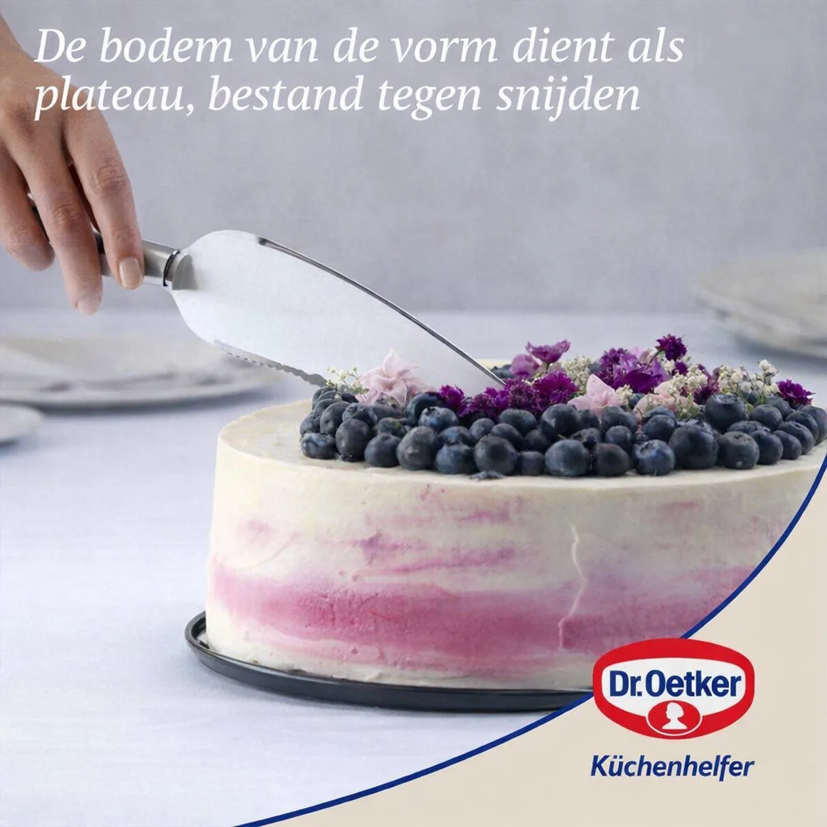 Springvorm met verwijderbare bodem 28 cm Dr Oetker Back Liebe van Dr. Oetker in Blauw – productfoto