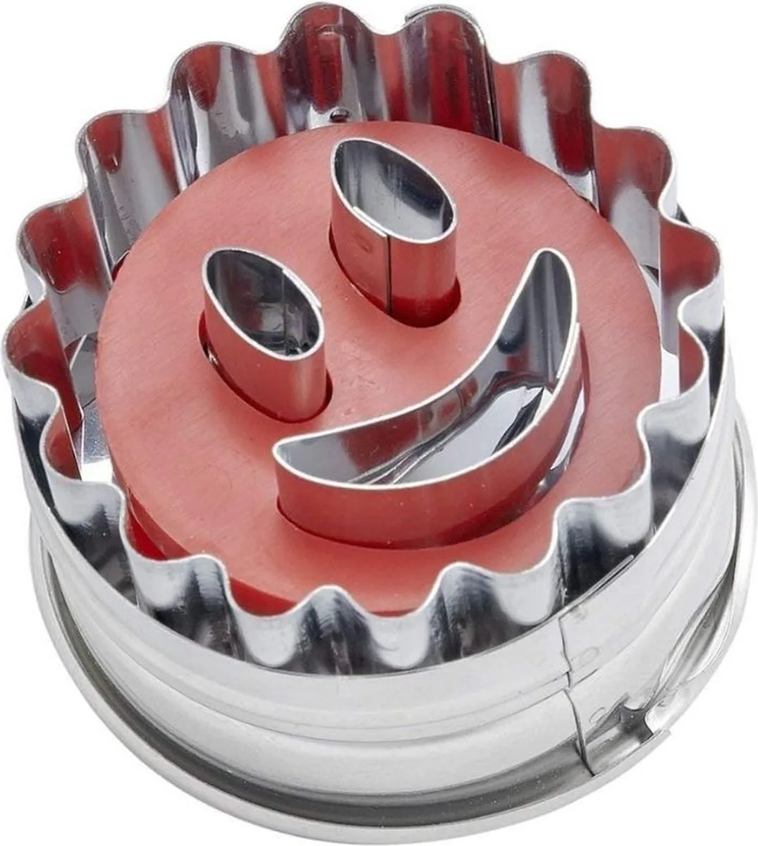 Uitsteekvorm linzerkoekje smiley motief Dr Oetker Kerstmis fra Dr. Oetker i Roestvrij staal – produktbillede