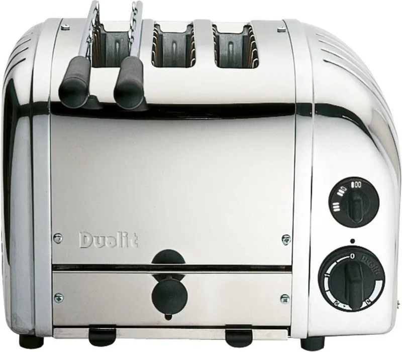 broodrooster 2+1 slots - Polished van Dualit in Rood – productfoto