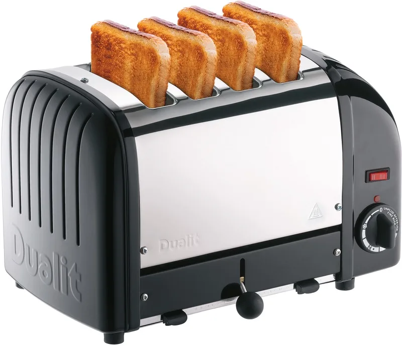 Dualit 4 Slot Vario - Black - Broodrooster van Dualit in Zwart – productfoto