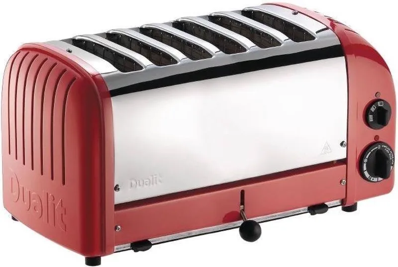 Dualit 6 Slot Vario - Red - Broodrooster by Dualit in Red – product photo
