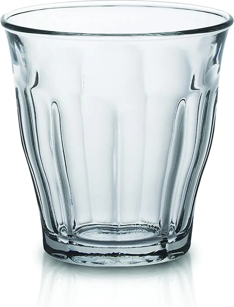 1025AB06A2111 Picardie Six drinkglas, waterglas, sapglas, 160 ml, glas, transparant, 6 stuks de Duralex en Blanc – photo produit