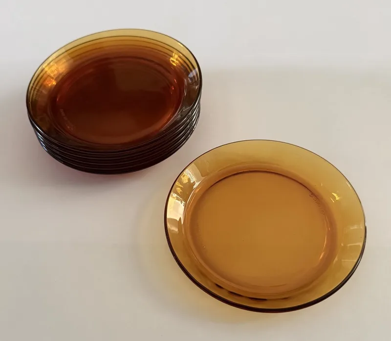 6 stuks Duralex amuse bordjes, diameter 13 cm by Duralex in Brown – product photo