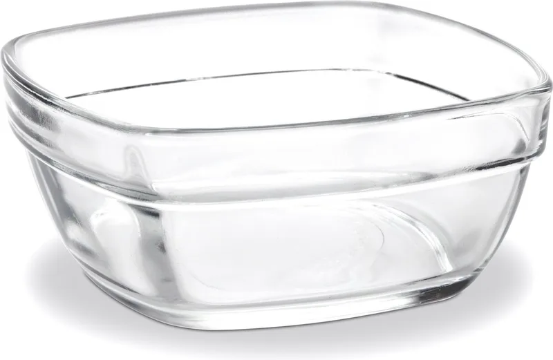 Carré Schaal - 11x11x12,5cm - 25 cl - 6 stuks - Gehard glas de Duralex en Transparent – photo produit