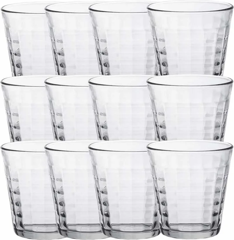 Drinkglazen Prisme - 12x stuks - glas - 275 ml - Waterglazen - Koffieglazen - Theeglazen by Duralex in Transparent – product photo