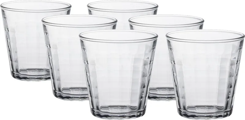Drinkglazen Prisme - 24x stuks - glas - 220 ml - water/koffie von Duralex in Transparent – Produktfoto