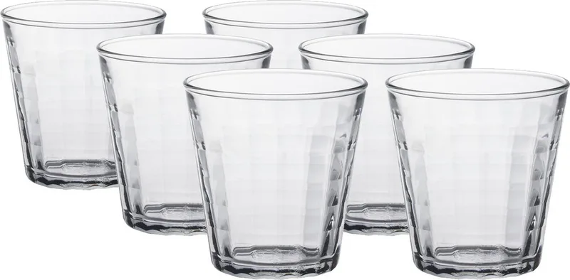 Drinkglazen Prisme - 6x stuks - glas - 220 ml - water/koffie by Duralex in Transparent – product photo