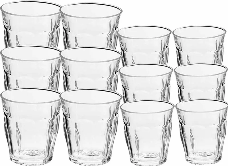 Drinkglazen set - 24-delig - 160 en 250 ml - koffie/theeglazen - waterglas von Duralex in Transparent – Produktfoto