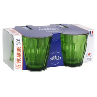 Quttin Set Mit 4 Gläsern Picardie 310ml von Duralex in Grün – Produktfoto 2 von 4