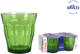 Quttin Set Mit 4 Gläsern Picardie 310ml von Duralex in Grün – Produktfoto 1 von 4